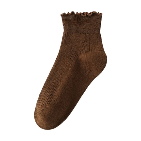 CAIVO Socks For Women Cute Ruffle Ankle For Lightweight Cozy No-Show Breathable Cool Knit Low Cut Casual Everyday Wear