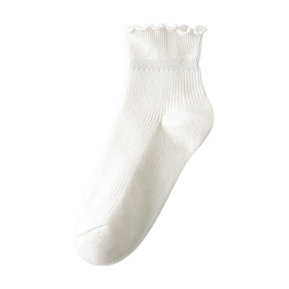 CAIVO Socks For Women Cute Ruffle Ankle For Lightweight Cozy No-Show Breathable Cool Knit Low Cut Casual Everyday Wear