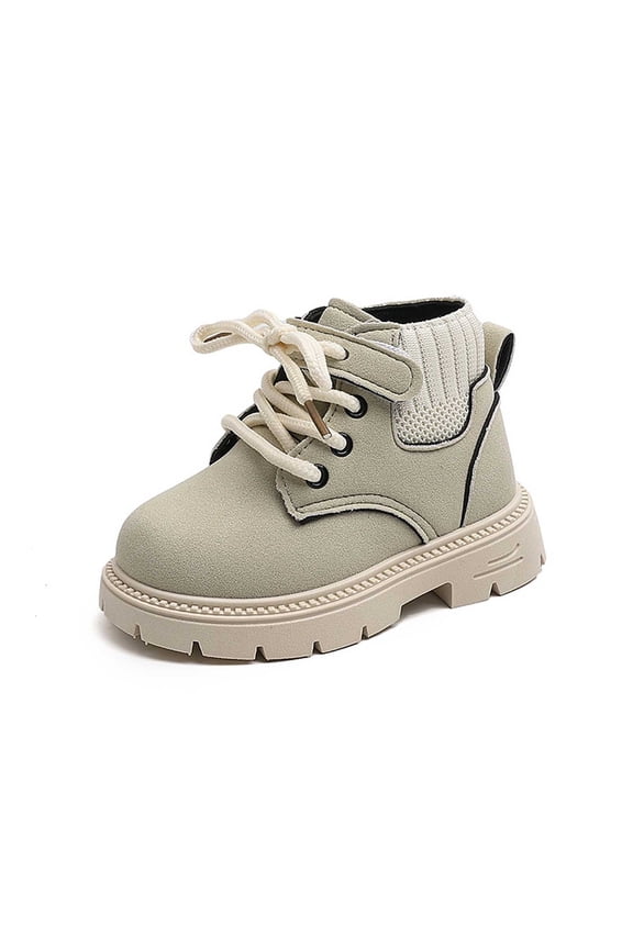 Stylish Girls Short Boots For Fall Winter Kids With Soft Soles For Outdoor Activities Everyday Shoes Child Breathable Shoes Solid Color Footwear