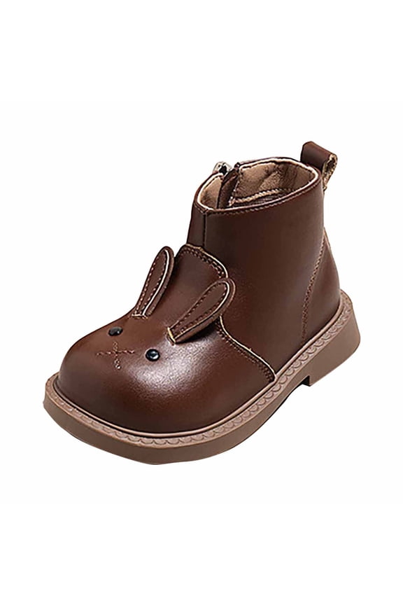 Stylish High Top Girls Boots Featuring Adorable Rabbit Design Versatile Fashion Toddlers Everyday Wear With Soft Durable Construction Holiday Solid Color Kids Shoes