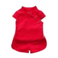 thumbnail image 1 of CAIVO Summer Flower Cheongsam Kid Children Dress Skirt Tang Suit Cute Toddler Kids Traditional Dress Cute Daily Wear, 1 of 3
