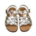 thumbnail image 1 of CAIVO Summer Girls Large Sized Casual Exquisite Floral Cork Shoes Comfortable Versatile Style Sandals Cartoon Sandals Kids Birthday Party Footwear, 1 of 2