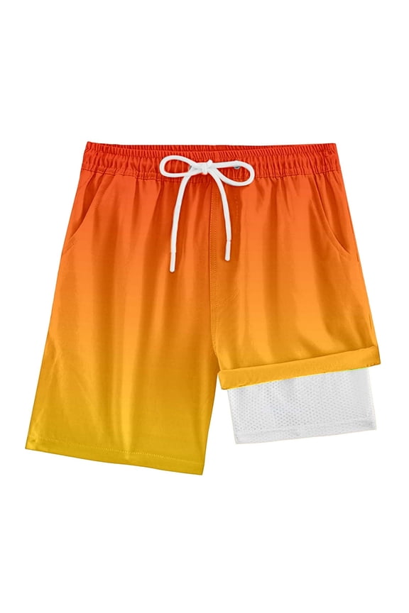 Summer Kids Boys Casual Elevated Fit Waist Shorts For Play Comfort High Rise Stretchy Knit Sport Flex Shorts For Boys Comfort Solid Color Bottoms For Holiday Travel