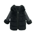 thumbnail image 1 of CAIVO Toddler Girls Fashion Jacket Fall Winter Toddler Kids Cardigans Fuzzy Lightweight Jackets Warm Coats Long Sleeve Comfort Outerwear, 1 of 5