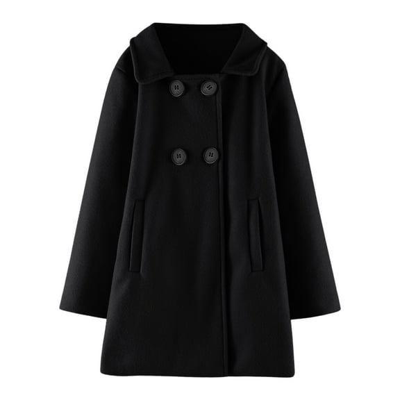 CAIVO Toddler Girls Winter Windproof Long Sleeve Coats Jacket Kids Warm Outerwear Jacket Fashionable Child Daily Wear