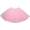 thumbnail image 1 of CAIVO Toddler Kids Baby Girls Baby Tulle Star Sequins Princess Tutu Skirt Outfits Cute Child Daily Wear, 1 of 3