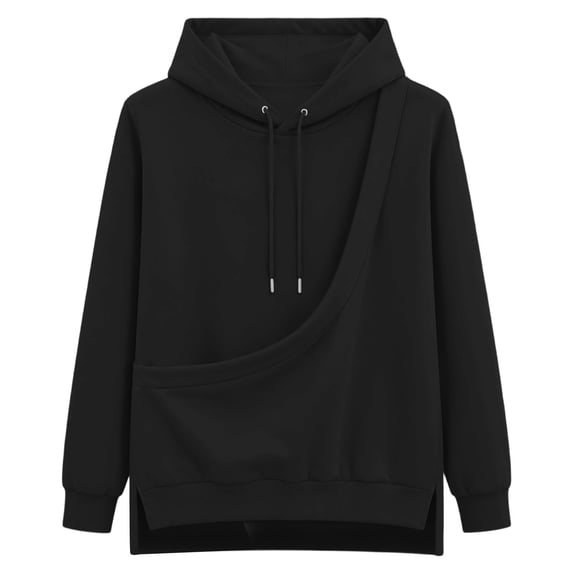CAIVO Unisex Sweatshirt Kitten Pouch Hoodie, Winter Hooded Topst With Pocket And Pets Pouch For Cat Mom, Comfort Cat Dog Carrier Tops For Adults