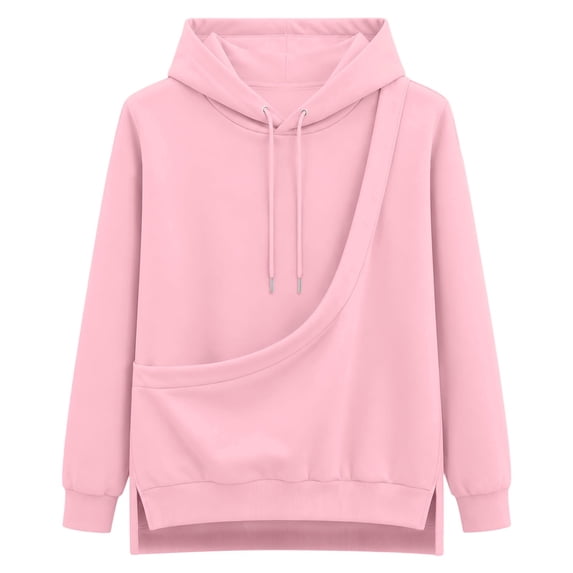 CAIVO Unisex Sweatshirt Kitten Pouch Hoodie, Winter Hooded Topst With Pocket And Pets Pouch For Cat Mom, Comfort Cat Dog Carrier Tops For Adults