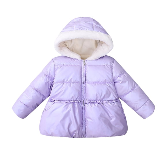 CAIVO Winter Coats Kids Toddler Baby Boys Girls Patchwork Padded Jacket Winter Warm Clothes Outerwear Coats Long Sleeve Stylish Dailywear