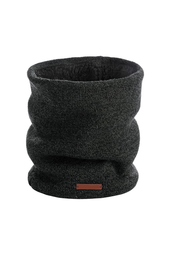 Winter Warm Double Layer Neck Gaiter Women Men Knitted Snood For Adults Classic Shawls Wraps