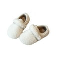 thumbnail image 1 of CAIVO Winter Warm Fuzzy Girls Sneakers Non- Soft Sole Casual Shoes Toddlers Kids Children School Daily Wear Cute Toddler Lightweight Solid Color Footwear, 1 of 5