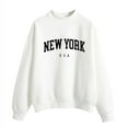 thumbnail image 1 of CAIVO Women Autumn Winter O Neck Letter Prints Long Sleeve Pullover Sweatshirt Christmas Classic Tops, 1 of 4