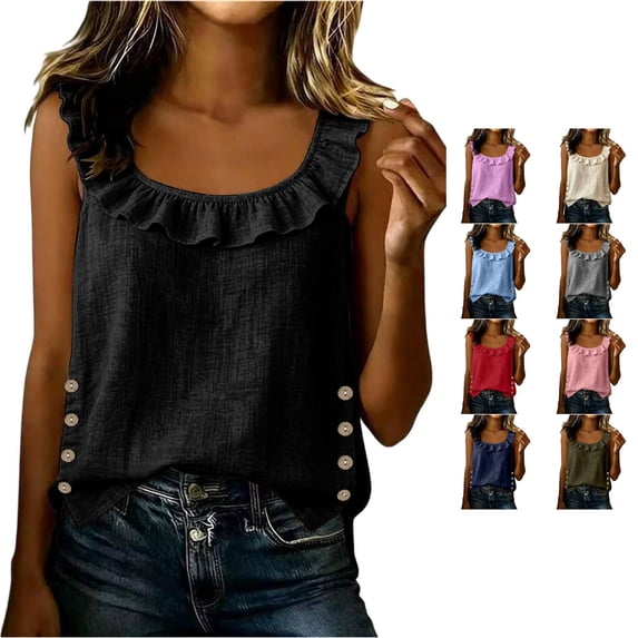 CAIVO Women Casual Round Neck T Shirt With Lace Trim Short Sleeve Blouse Soft Everyday Basic Tops Fly Sleeve O-Neck Solid Color Versatile T-Shirts