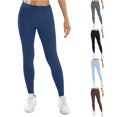thumbnail image 1 of CAIVO Women Flare Leggings For Yoga Pants High Waisted Bootcut Casual Stretch Solid Color Athletic Gym Pilates Running Fitness Trousers , Navy, 1 of 5