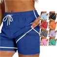 thumbnail image 1 of CAIVO Women Lightweight Solid Color Shorts For Casual Athletic Shorts With Comfort And Everyday Wear Relaxed Fit Summer Outdoor Work Bottoms, 1 of 4