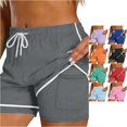 thumbnail image 1 of CAIVO Women Lightweight Solid Color Shorts For Casual Athletic Shorts With Comfort And Everyday Wear Stylish Summer Outdoor Work Bottoms, 1 of 4