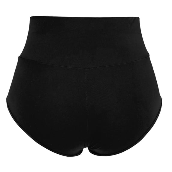 CAIVO Women Plus Size High Waist Solid Color Slim Stretch Shorts Belly Sports Yoga Shorts Casual Shorts Fashionable Summer Outdoor Work Bottoms