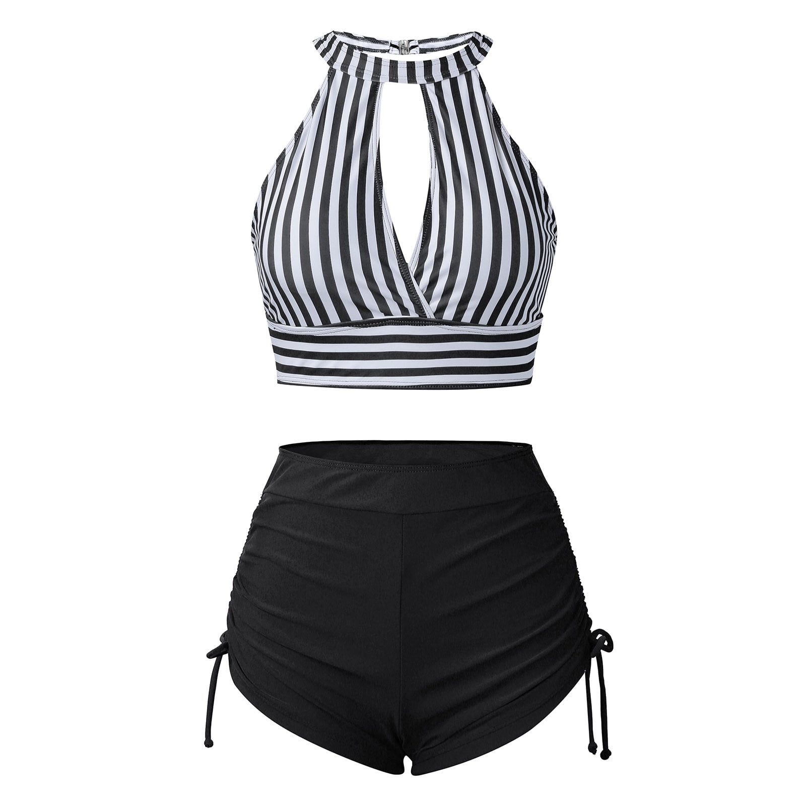 Sexy Solid Color Hollow Out Cutout Retro Sexy High Grade Spring Vacation Swimsuit Women