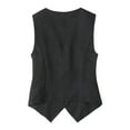 thumbnail image 1 of CAIVO Women Summer Vests Tanks Linen Style Sleeveless Tops Slim Fit And Elegant Design For Casual And Formal Occasions Solid Color Trendy Dailywear, 1 of 5