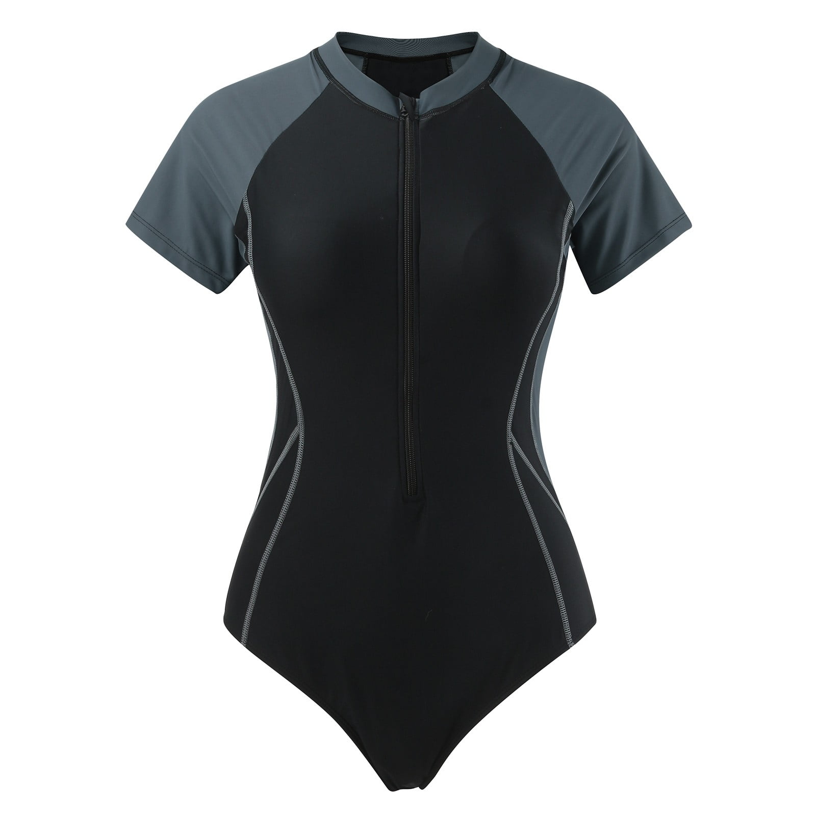 Square Neck Covered Surfing Shorts Basic Swimsuit