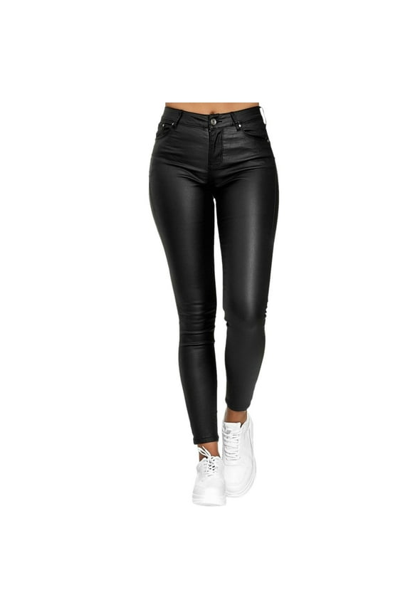 Women Workout Out Pants Trouser Leggings Fitness High Waist Pants Solid Color Button Pant Slim Pant Daily Trousers Slacks Relaxed Fit