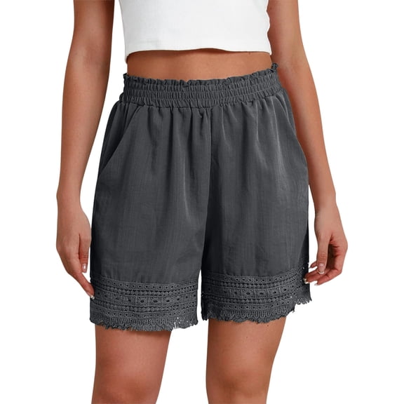 CAIVO Women's Shorts Versatile Loose Fit Casual Wear Daily Summer Fall Activities For Comfortable Relaxation Shorts Classic Dailywear