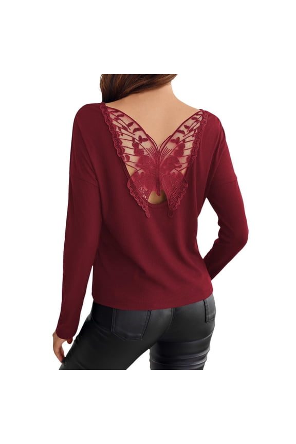 Women's Tops Lace Sheer Blouse Transparent Shirt Black Sheer Mesh Long Sleeve Lace Floral Pattern Stand Up Collar Transparent Lightweight Comfort Solid Color Back To School Dailywear
