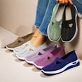 thumbnail image 1 of CAIXAI Low Top Walking Shoes Wide Walking Shoes for Women Breathable Mesh Knitted Woven Platform Sneakers Walking Anti-Skid Arch Support Womens Mary Jane Shoes Hands-Free Sports Shoes, 1 of 5