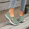 thumbnail image 1 of CAIXAI Low Top Walking Shoes Wide Walking Shoes for Women Classic Mesh Knitted Woven Sneakers Women Walking Anti-Skid Arch Support Platform Mary Janes Hands-Free Walking Tennis Shoes, 1 of 5