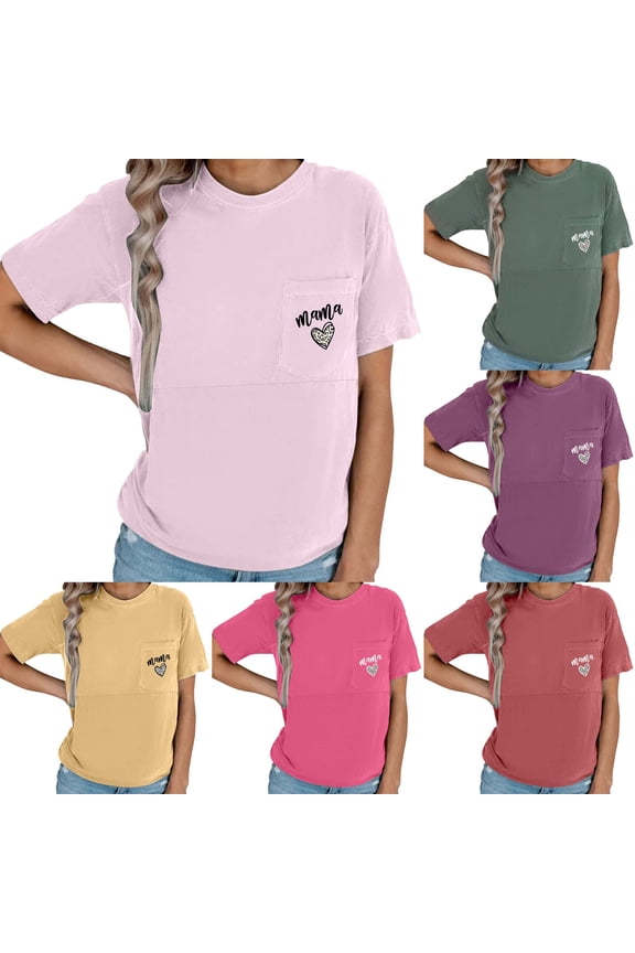 CAIXAI Maternity Summer Clothes Oversized Nursing T-Shirts for Breastfeeding with Hidden Zipper Loose Fit Raglan Short Sleeve Maternity Tops