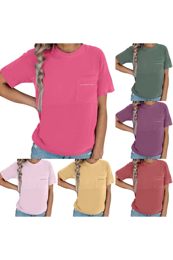 CAIXAI Maternity Summer Clothes Oversized Nursing T-Shirts for Breastfeeding with Hidden Zipper Loose Fit Raglan Short Sleeve Maternity Tops