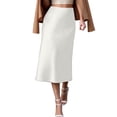 thumbnail image 1 of CAIXAI Maxi Skirts for Women 2026 Summer Spring Lightweight A Line High Waisted Wedding Guest Party Silk Long Midi Skirt, 1 of 5