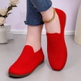 thumbnail image 1 of CAIXAI Walking Shoes for Women Orthopedic Dress Shoes for Women Lightweight Knit Upper Embroidery White Sneakers for Women Walking Anti-Skid Adjustable Upper Mary Jane Flats Hands-Free Barefoot Shoe, 1 of 6