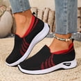 thumbnail image 1 of CAIXAI Walking Shoes for Women Orthopedic Dress Shoes for Women Lightweight Knit Upper Embroidery White Sneakers for Women Walking Anti-Skid Adjustable Upper Mary Jane Flats Hands-Free Barefoot Shoe, 1 of 6
