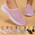 thumbnail image 1 of CAIXAI Walking Shoes Women Wide Toe Box Shoes Women Casual Knit Upper Embroidery Casual Sneakers for Women Non- Sole Adjustable Upper Platform Mary Janes Hands-Free Barefoot Shoe, 1 of 7