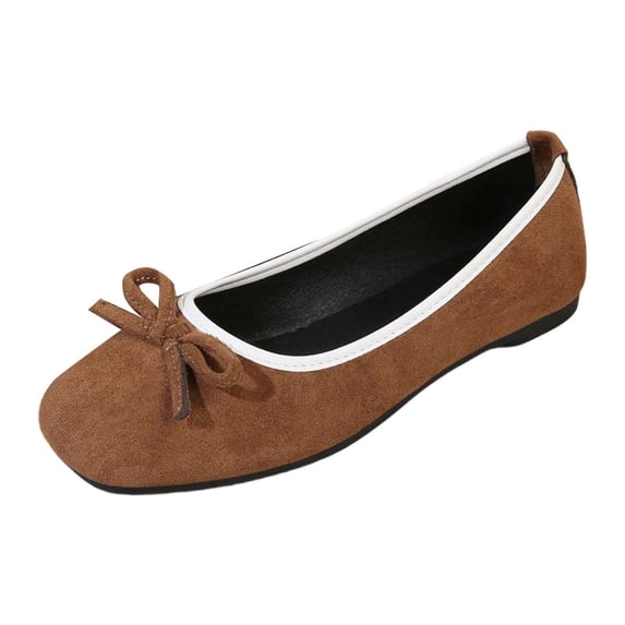 CAIXAI Womens Ballet Flats Flats for Women Round Toe Ballet Flats Comfortable Slip on Dressy Shoes for Work Business Casual Travel