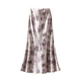 thumbnail image 1 of CAIXAI Womens Satin Maxi Skirt Long A Line High Waisted Skirts Wedding Cocktail Party Outfits, 1 of 5
