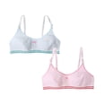 thumbnail image 1 of CAIXIA 2 Pack Training Bras for Girls Vest Stretch Straps Crop Seamless Cami Sports Bralettes Bra for Teens, 1 of 8