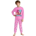 thumbnail image 1 of CAIXIA 2 Piece Pajamas Sleepwear Pjs,67 Pajamas Children's Long Sleeve Boys Cartoon Personality Print Casual Loose Pajamas, 1 of 4