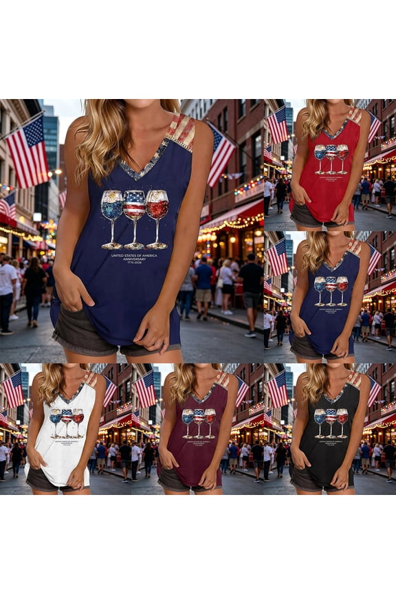 250th Anniversary USA Shirt 250 Anniversary USA Sleeveless Tank Top 1776-2026 Patriotic Flag Eagle Tank Tops for Women