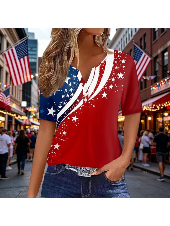250th Anniversary USA Shirt Women American Flag T Shirt 4th of July Patriotic Tees 250 Years America Tops