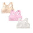 thumbnail image 1 of CAIXIA 3 Pack Girls Training Bra Athletic Sports Bra for Kids Racerback Dance Yoga Crop Tops, 1 of 6