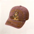 thumbnail image 1 of CAIXIA 3D Halloween Embroidered Baseball Cap for Women, Adjustable Cotton Hat with Witch, Ghost, Pumpkin & Bat Design,One Size, 1 of 6