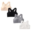 thumbnail image 1 of CAIXIA 4 Pack Girls Training Bra Athletic Sports Bra for Kids Racerback Dance Yoga Crop Tops, 1 of 4
