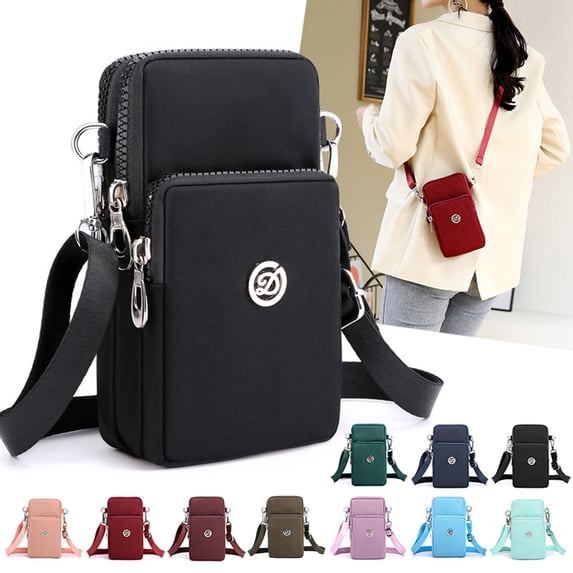 CAIXIA Anti Theft Crossbody Bag Womens Womens Mini Shoulder Crossbody Wallet Messenger Bag, Built-In Credit Card Slots Cell Phone Storage Hand Purse