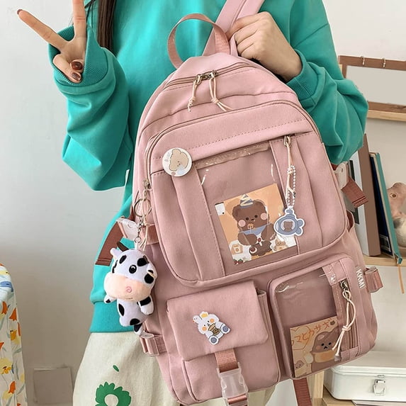 CAIXIA Backpacks for Middle School with Multiple Pockets Back To School Supplies Work Backpack Breathable Bookbag Set Travel, Work, Office, Business
