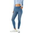 thumbnail image 1 of CAIXIA Baggy Jeans Women Women's Pull On Skinny Jeans Stretchy High Waisted Denim Leggings with Functional Pockets,Light Blue, 1 of 8