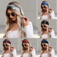 thumbnail image 1 of CAIXIA Boho Paisley Elastic Knot Headband Bow Wide Stretch Turban Hair Wrap For Womens Daily Fashion Styling, 1 of 5