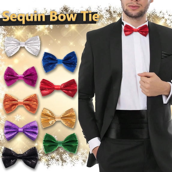 CAIXIA Bow Ties For Men Bowties Pre-tied Shape Clip on Bowtie Solid Men Formal Wear