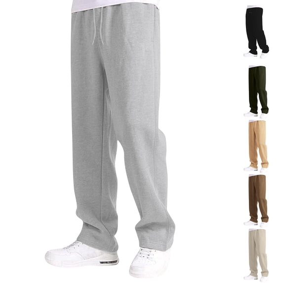 CAIXIA Boys Baggy Sweatpants Athletic Wide Leg Joggers Elastic Waist Track Pants Open Bottom Pants with Pockets Back To School Boys Fashion Girls Clothes
